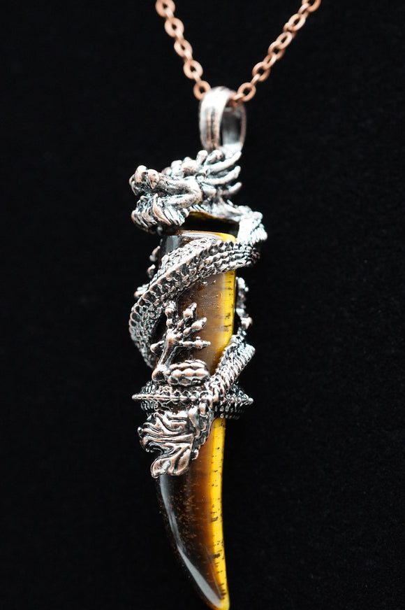 Dragon Crystal Claw Point Necklace
