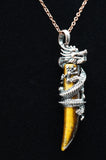 Dragon Crystal Claw Point Necklace