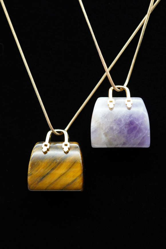 Crystal Purse Necklace