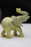 Elephant Serpentine Crystal Carving