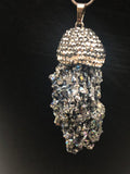 Bismuth Crystal Jellyfish Necklace
