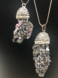 Bismuth Crystal Jellyfish Necklace