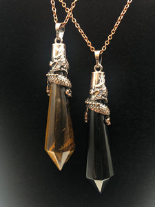 Dragon Crystal Point Necklace