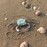 Amazonite Crab Crystal Carving