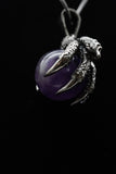 Dragon Claw Crystal Sphere with Rhinestones Necklace (Various Options)