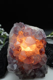Amethyst Crystal Cluster Lamp