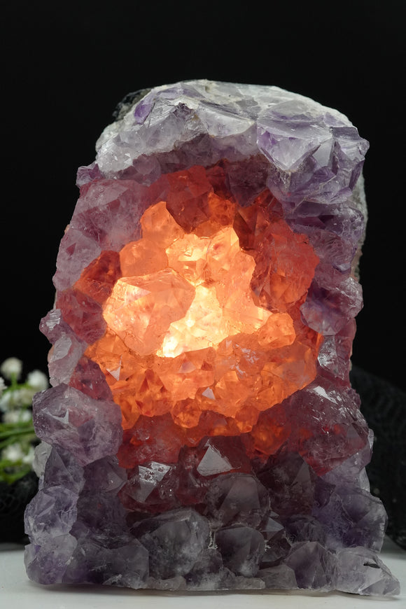 Amethyst Crystal Cluster Lamps (several options)