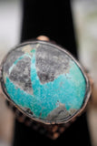 925 Sterling Silver Rose Gold Plated with Turquoise Gemstone Ring