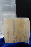 Peach Selenite Candle Holder