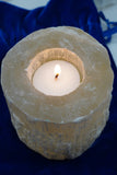 Peach Selenite Candle Holder