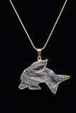 Dolphin Crystal Agate Druzy Necklace