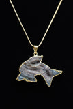 Dolphin Crystal Agate Druzy Necklace