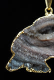 Dolphin Crystal Agate Druzy Necklace