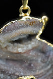 Dolphin Crystal Agate Druzy Necklace