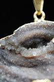Dolphin Crystal Agate Druzy Necklace