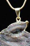 Dolphin Crystal Agate Druzy Necklace
