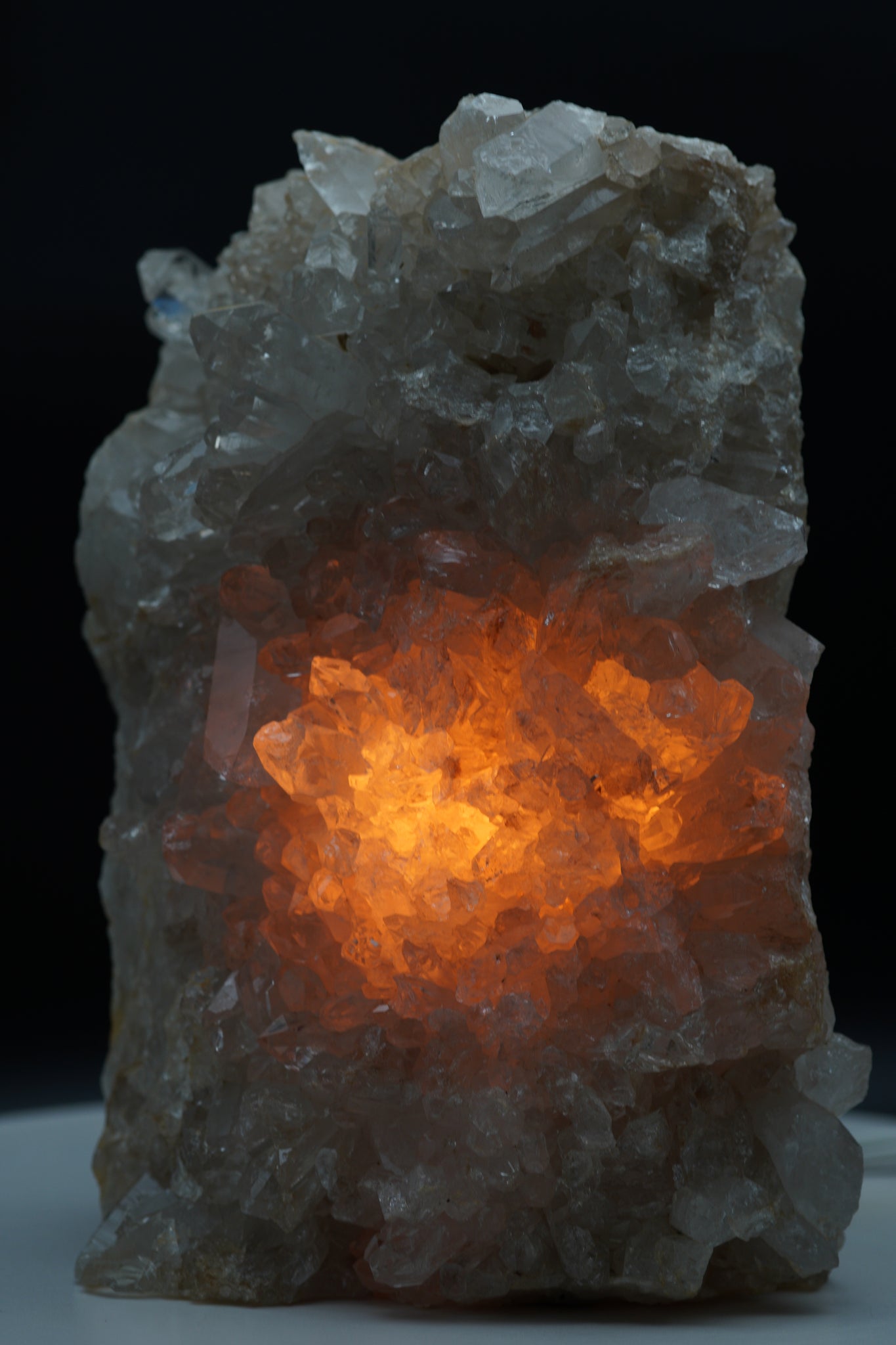 Clear quartz clearance crystal lamp