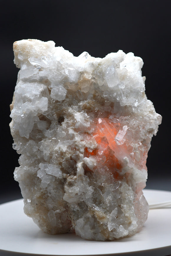 Milky Quartz Clusters Crystal Lamp