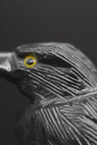 Hand Carved Natural Black ONYX Raven Crow Spirit Animal Totem