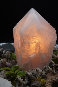 ROSE QUARTZ CRYSTAL LAMP