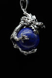 Whole Dragon Crystal Sphere with Necklace (Various Options)