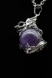 Whole Dragon Crystal Sphere with Necklace (Various Options)