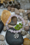 Gemstone Meditation Reiki Healing Beads Stretch with Charm Bracelet