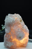Milky Quartz Cluster and Clear Quartz Crystal Lamps (several options)