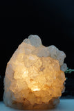 Milky Quartz Cluster and Clear Quartz Crystal Lamps (several options)