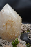 clear quartz crystal lamp