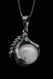 Dragon Claw Crystal Sphere with Rhinestones Necklace (Various Options)