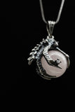Dragon Claw Crystal Sphere with Rhinestones Necklace (Various Options)