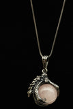 Dragon Claw Crystal Sphere with Rhinestones Necklace (Various Options)