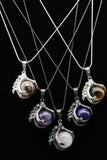 Dragon Claw Crystal Sphere with Rhinestones Necklace (Various Options)