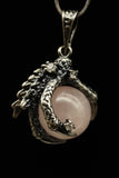 Dragon Claw Crystal Sphere with Rhinestones Necklace (Various Options)