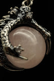 Dragon Claw Crystal Sphere with Rhinestones Necklace (Various Options)
