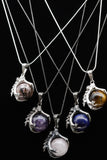 Dragon Claw Crystal Sphere with Rhinestones Necklace (Various Options)