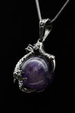 Dragon Claw Crystal Sphere with Rhinestones Necklace (Various Options)
