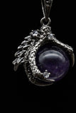 Dragon Claw Crystal Sphere with Rhinestones Necklace (Various Options)
