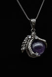 Dragon Claw Crystal Sphere with Rhinestones Necklace (Various Options)