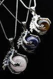 Dragon Claw Crystal Sphere with Rhinestones Necklace (Various Options)