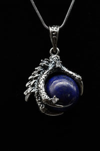 Dragon Claw Crystal Sphere with Rhinestones Necklace (Various Options)