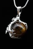 Dragon Claw Crystal Sphere with Rhinestones Necklace (Various Options)
