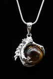 Dragon Claw Crystal Sphere with Rhinestones Necklace (Various Options)