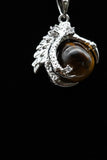 Dragon Claw Crystal Sphere with Rhinestones Necklace (Various Options)