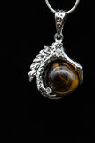 Dragon Claw Crystal Sphere with Rhinestones Necklace (Various Options)