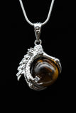 Dragon Claw Crystal Sphere with Rhinestones Necklace (Various Options)