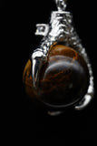 Dragon Claw Crystal Sphere with Rhinestones Necklace (Various Options)