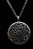 Om Tree of Life Flower of Life Fairy Pentagram Symbol Crystal Gemstone Lockets