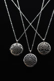 Om Tree of Life Flower of Life Fairy Pentagram Symbol Crystal Gemstone Lockets